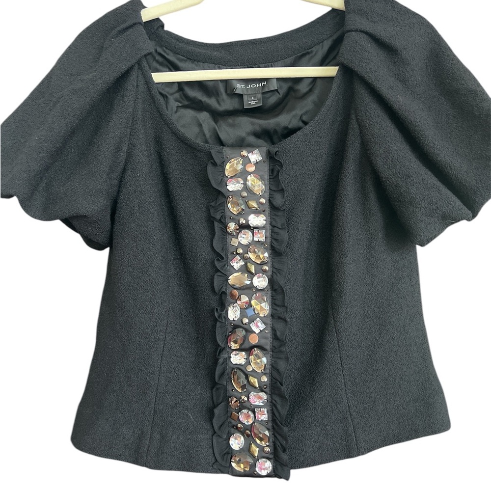 St. John Embellished Top